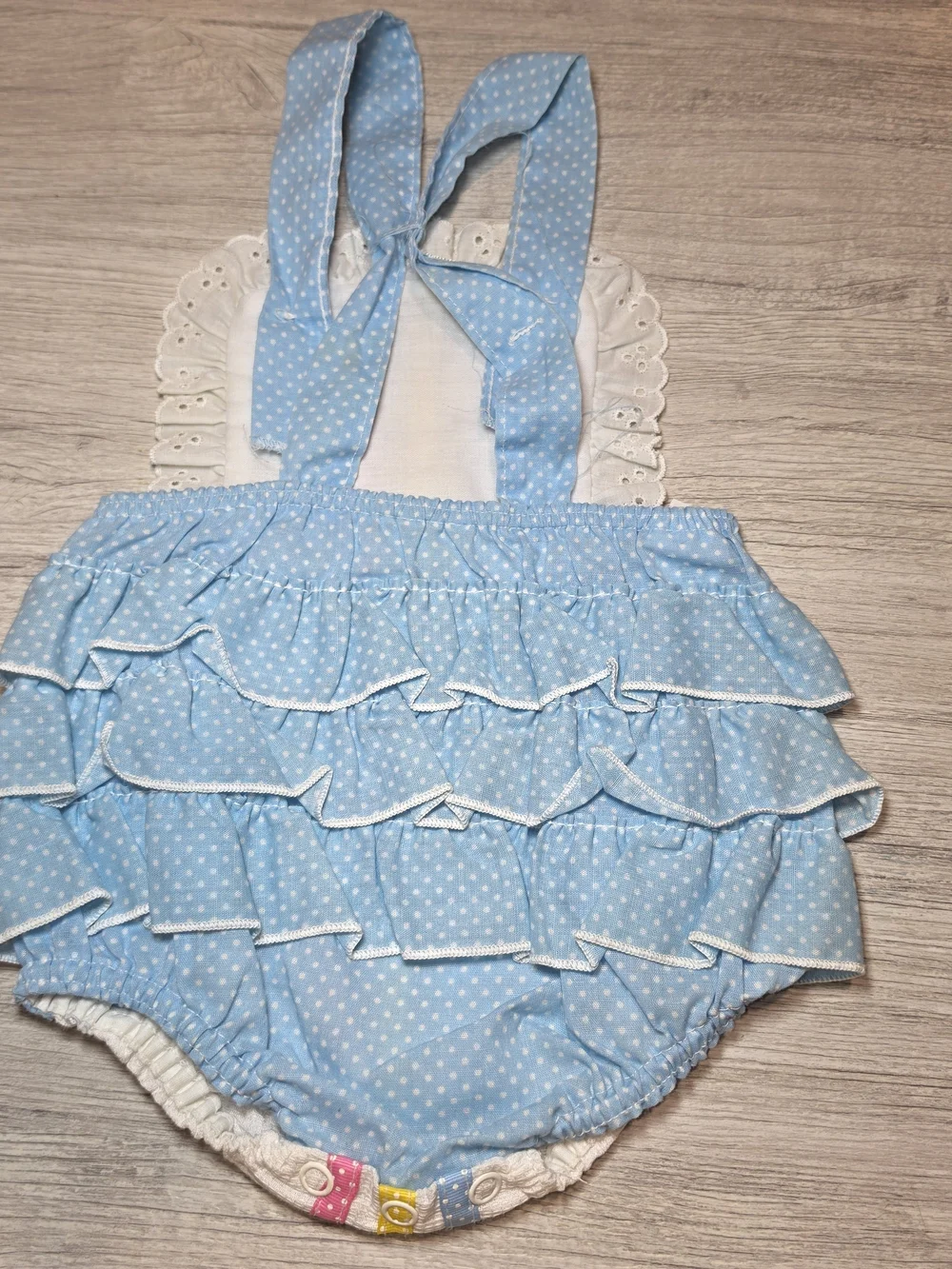 Vintage Stone Apparel Summer Romper Ruffle Butt Baby Girls Size 18 Months